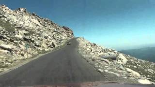 HD SUPER FAST DRIVE down Mt Evans 5X Normal Speed High Definition