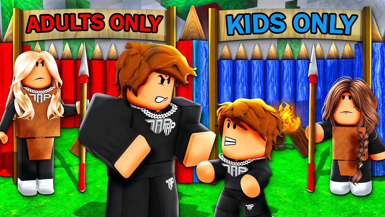 ADULTS BASE vs KIDS BASE in 99 Nights in the Forest!