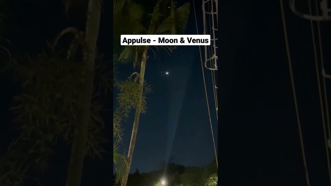 23 April 2023 Appulses : Close approach of the Moon and Venus.
