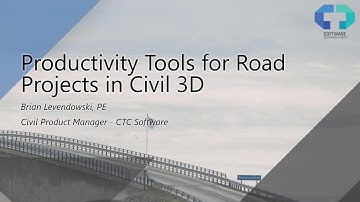 Productivity tools for road projects in Civil 3D