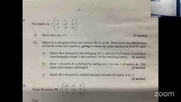 Unit 2 Pure Mathematics Matrices 1