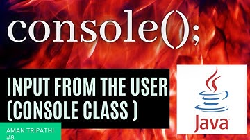 HOW TO TAKE INPUT FROM USER IN JAVA (USING CONSOLE  CLASS)