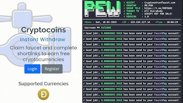Script Cryptonationfaucet Auto Claim DOGE To Wallet FaucetPay Instantly | By MR.PEW
