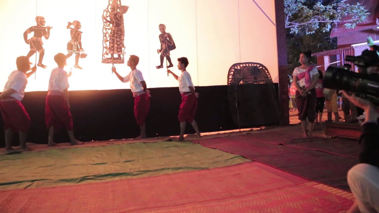 Large Shadow Puppets in Cambodia 2014 - YouTube