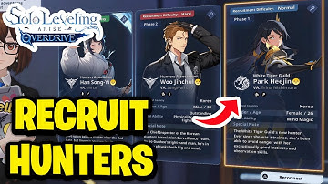 How To Recruit Hunters in Solo Leveling: ARISE OVERDRIVE - Fastest Guide