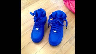blue face shoes