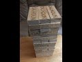 Laser engraved custom jenga blocks