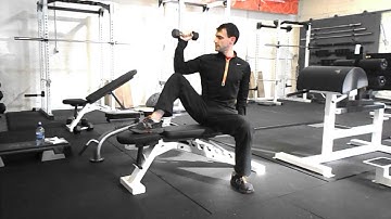 How To Do A Seated Dumbell External Rotation - Shoulder Training - Andy Kidd