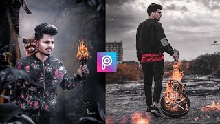 Picsart Burnt Guitar Photo Editing | PicsArt Photo Editing Tutorial | Deepanshu Editz