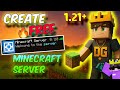How To Make Minecraft Server In Aternos Free 1 21 Server Hindi 2026