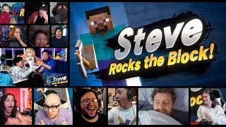 Super Smash Bros Ultimate Minecraft Steve Reveal Trailer Nintendo Direct 2020 [REACTION MASH-UP]#942