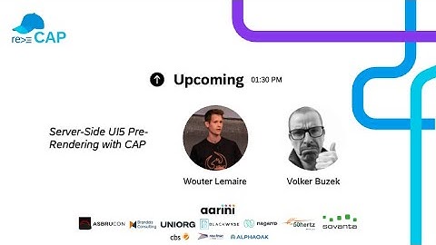 reCAP 2025: Server Side UI5 Pre-rendering with CAP