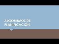 Algoritmos de planificación I (INF-151)