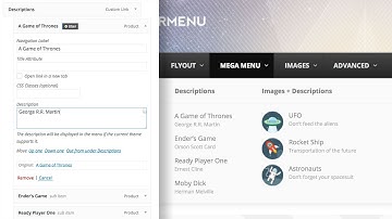 UberMenu 3 - Adding Menu Item Descriptions (WordPress Mega Menu)