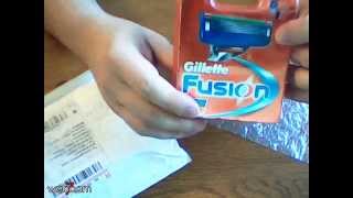 Посылка № 3 Лезвия для бритвы Gillette Fusion