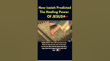 Thumbnail of How Isaiah Foretold Jesus' Healing Power😱🤯 #shorts #youtube #catholic #jesus #bible #fyp