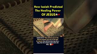 How Isaiah Foretold Jesus' Healing Power😱🤯 #Shorts #Youtube #Catholic #Jesus #Bible #Fyp