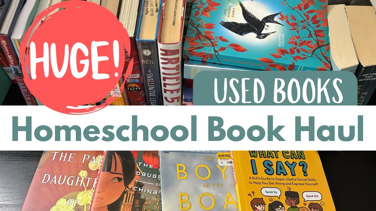 HUGE Homeschool Book Haul | Secular Homeschooling - YouTube