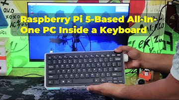 Raspberry Pi 5-Based All-in-One PC Inside a Keyboard