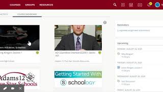 Finding Your Courses in Schoology