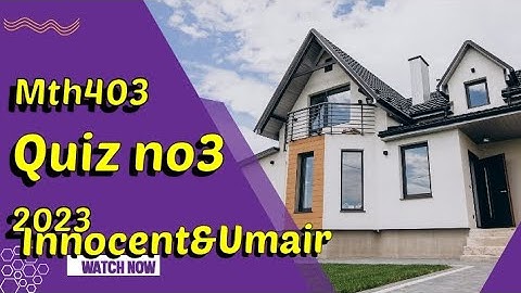 mth403 quiz no 3 2023 solution 100% correct ||mth104 quiz 3 solution|| mth 403 quiz no 3 #solution