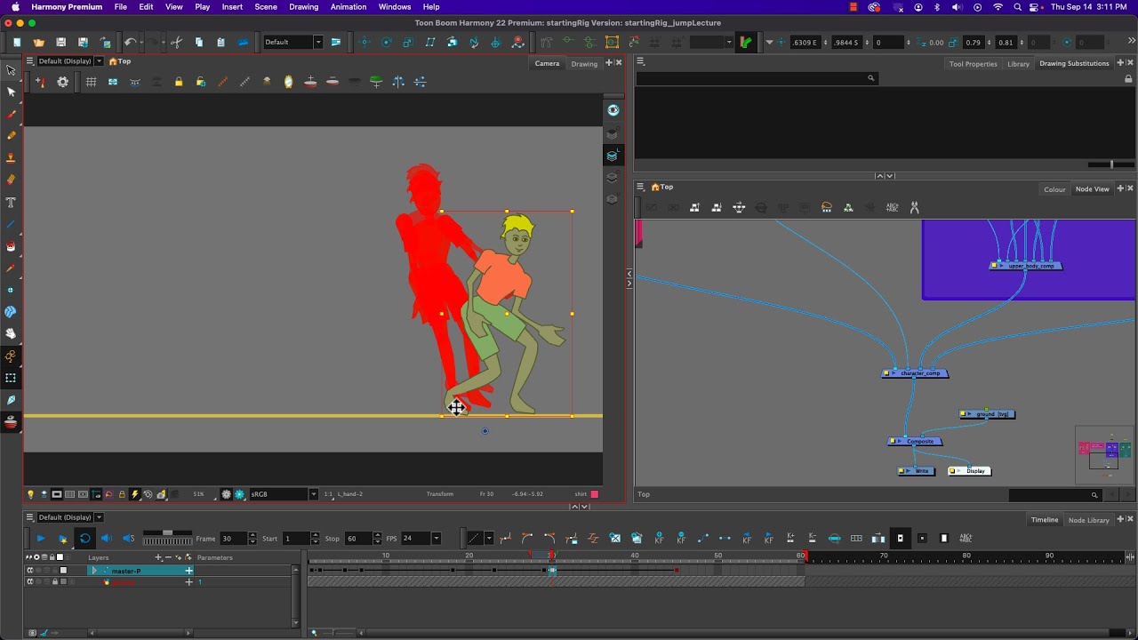Simple Jump Transition How to Animate a Simple Jump with a Cutout Rig in Harmony - YouTube