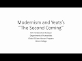 Modernism and Yeats's "The Second Coming"