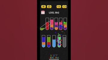 Water Sort puzzle level 1042 | AYU Gamester #shorts