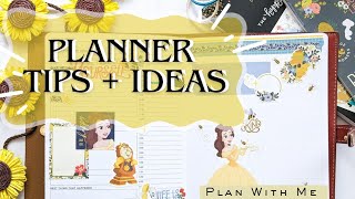 HOW TO CREATE A THEME OR SCENE IN YOUR PLANNER - Planner Tips + Ideas #planwithme 🩵✨