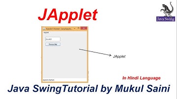 #60 Java Swing Tutorial | JApplet in Java Swing