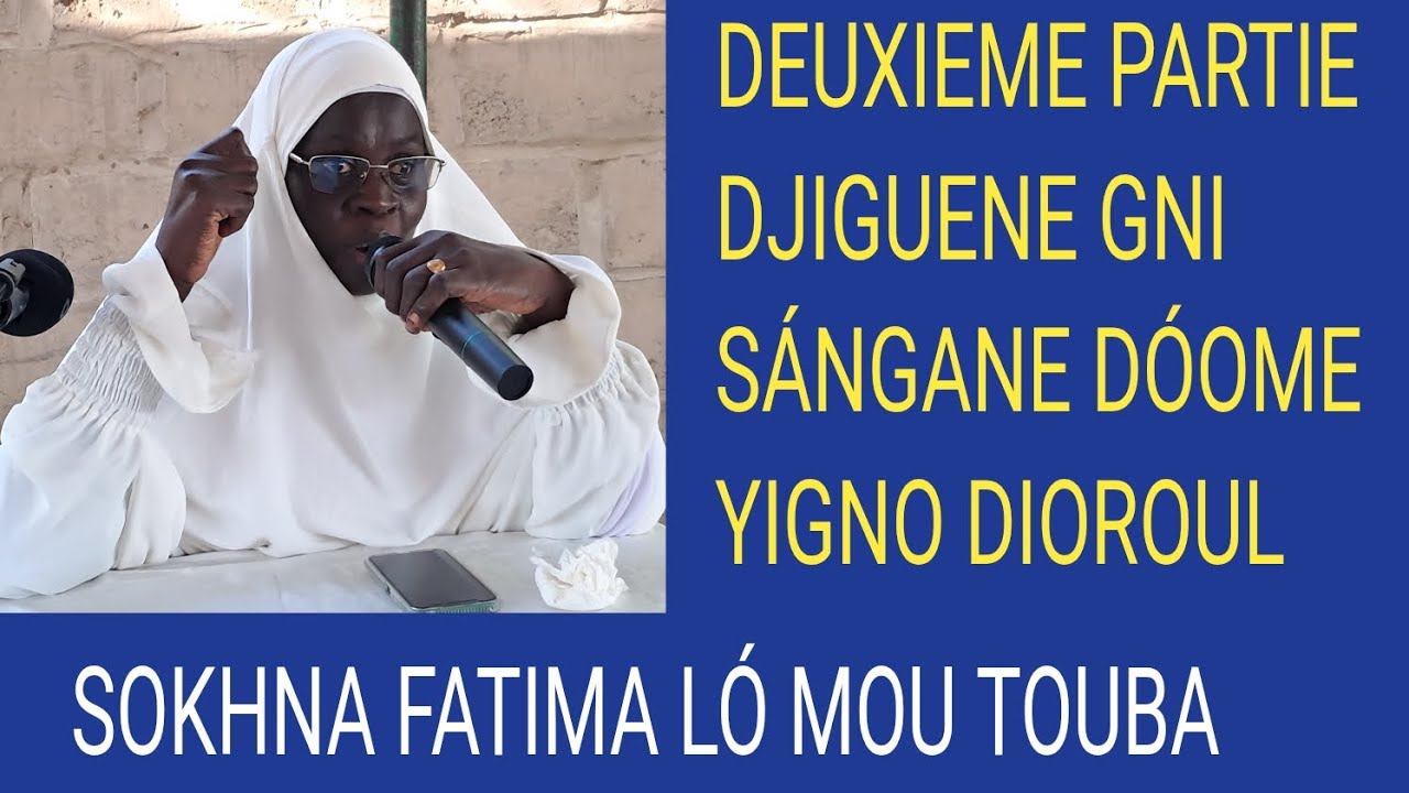 Questions et réponses avec sokhna fatima lo mou touba théme djiguene gni sángane dóome yigno dioroul