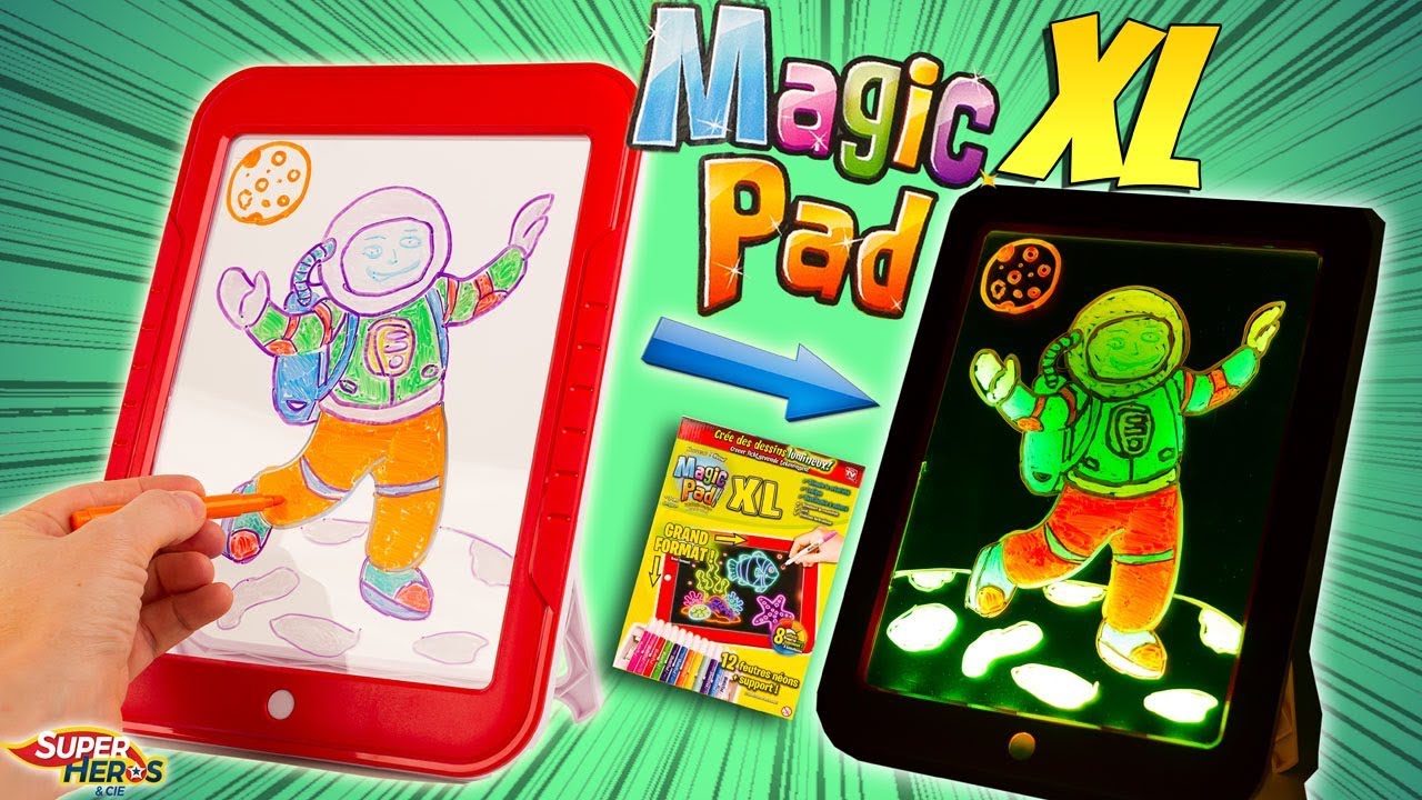 Magic PAD XL On dessine avec la lumière tablette lumineuse magique Best Of  Toys 