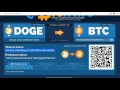 Convert DogeCoin to BitCoin - YouTube
