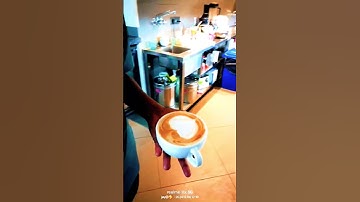The easiest way to draw slow Rosetta on a coffee ☕ latte  All espresso Drinks Explained : Cappuccino