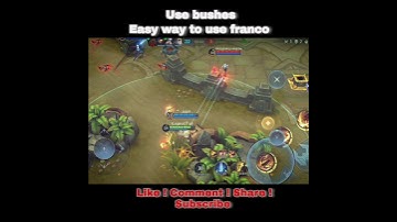 EASY WAY TO USE FRANCO HOOK!!FRANCO HOOK #shorts #mlbb #mobilelegends