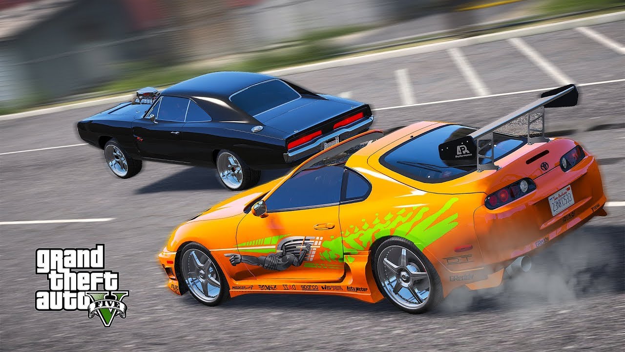 ДОДЖ ДОМИНИКА ТОРРЕТО ПРОТИВ СУПРЫ БРАЙНА В GTA 5 ONLINE! ПОЛИЦЕЙСКИЕ ...