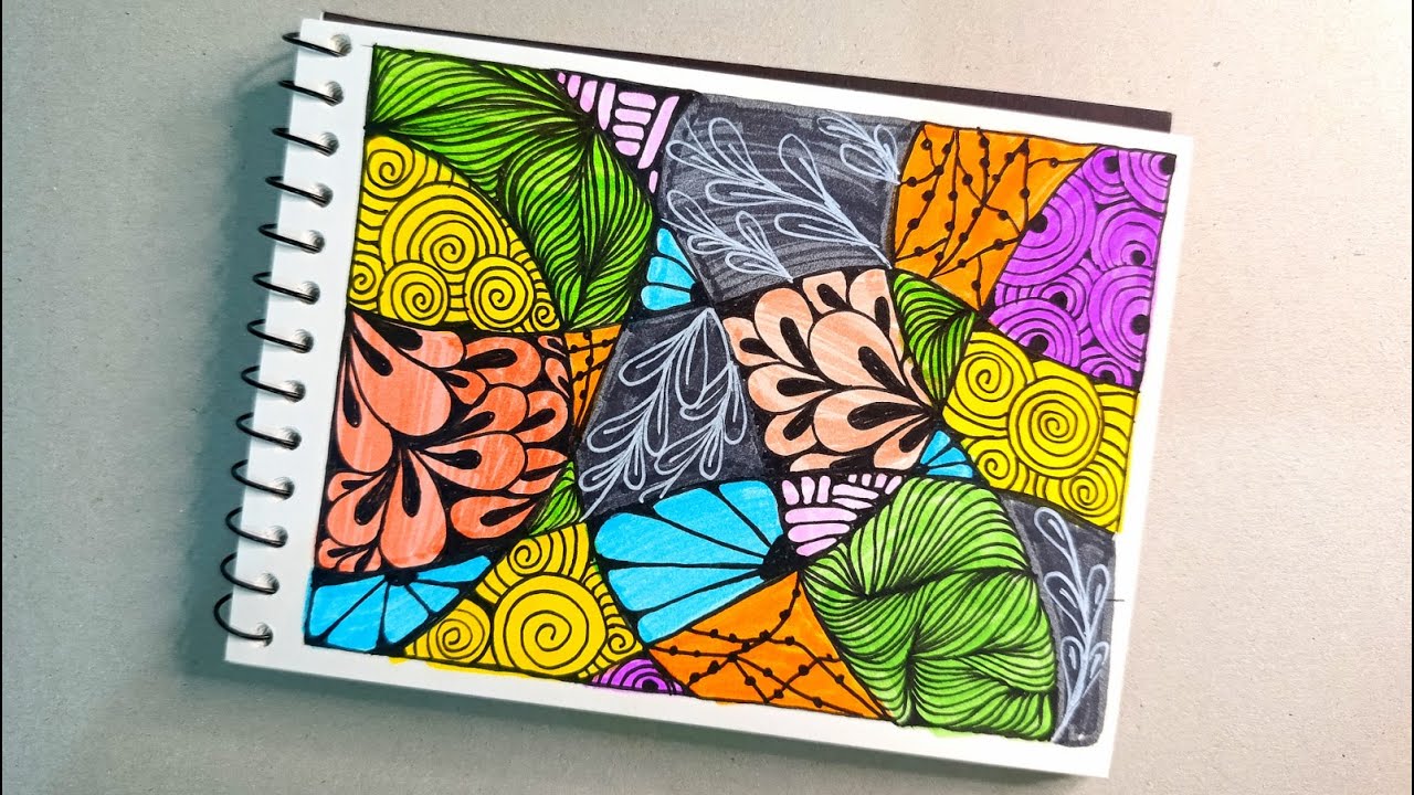 Creative Colorful Zentangle Art 