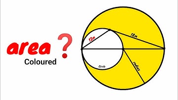 Can you find area of the yellow portion? | (Fun Geometry Problem) | #math #maths | #geometry