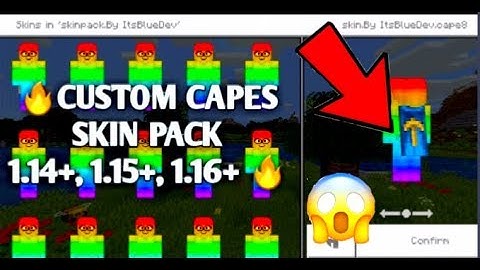✓HOW TO GET CUSTOM CAPES SKIN PACK IN MCPE! 1.14+, 1.15+, 1.16+ l (Tutorial)