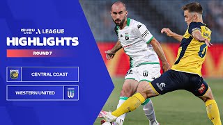 Central Coast Mariners v Western United - Highlights | Isuzu UTE A-League 2023-24 | Round 07