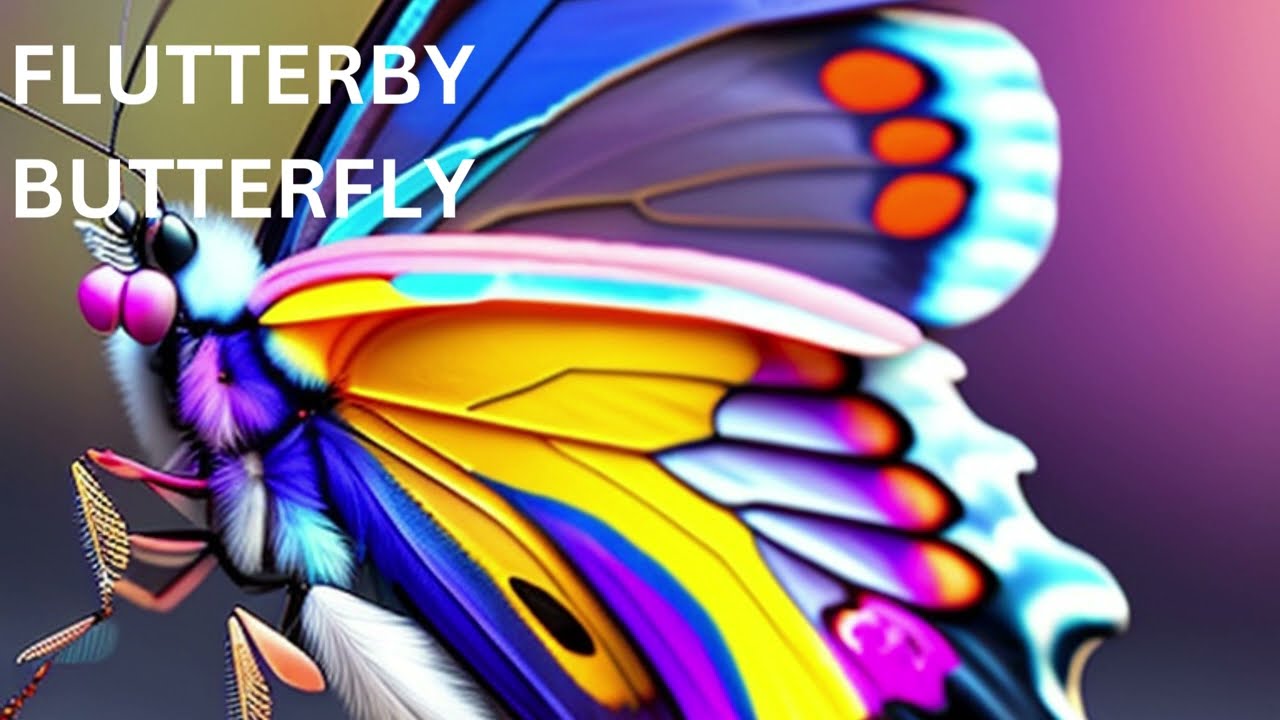 FLUTTERBY BUTTERFLY. Short