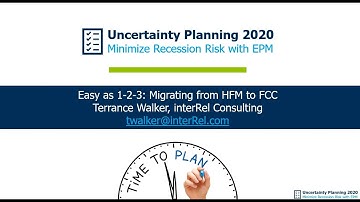 Easy as 1-2-3: How to Migrate/Move/Rebuild HFM to FCC