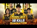 GodLike 18 Kills Domination 💀❤️#godlike #jonathangaming 