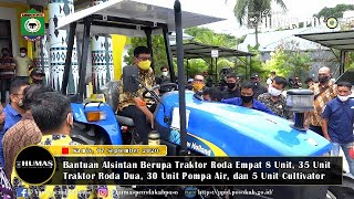 PENYERAHAN BANTUAN ALSINTAN DARI KEMENTERIAN PERTANIAN RI