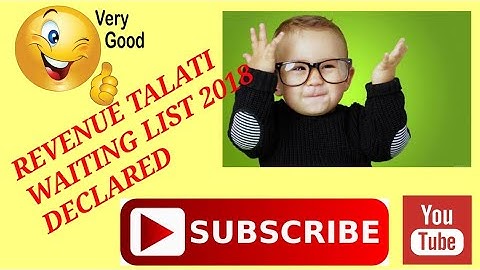REVENUE TALATI WAITING LIST - 2018