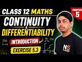 Class 12th Chapter 5 Continuity and Differentiability Exercise 5.3 introduction By NS sir