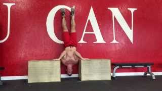 20 inch box deficit handstand push ups
