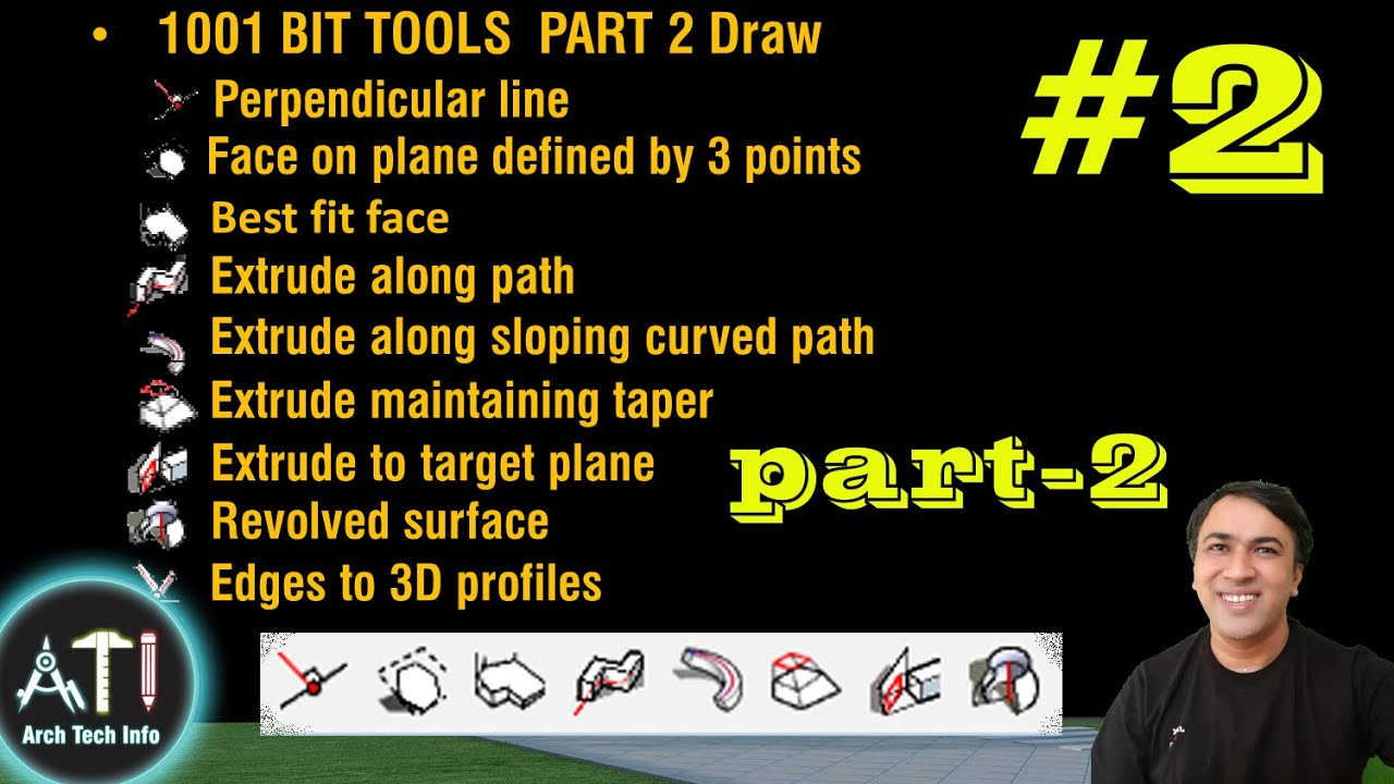 1001 bit tools part 2 extrude revolve taper SketchUp plugins