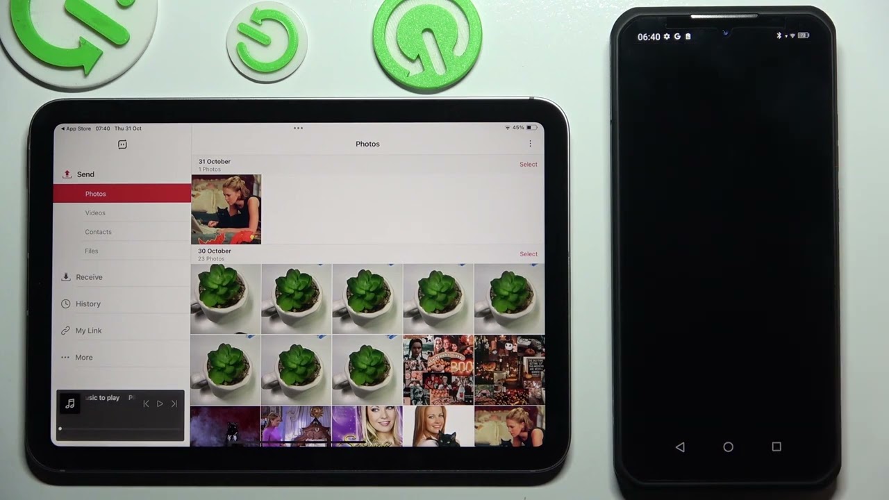 APPLE iPad mini (2024) から Android にファイルを送る方法（Send 