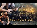 Bathory  a fine day to die  guitar solos lesson